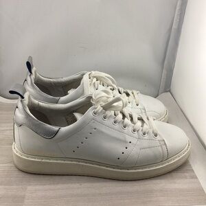Golden Goose White Sneakers with Silver Detail